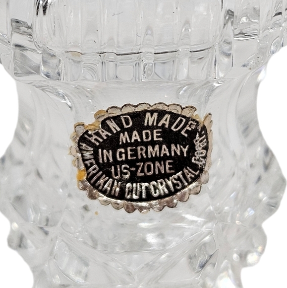 Vintage Handmade Cut Crystal Salt Shaker Made in‎ Germany  N53 - Picture 2 of 13